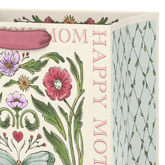 9.6" Illustrated Floral Medium Mother's Day Gift Bag