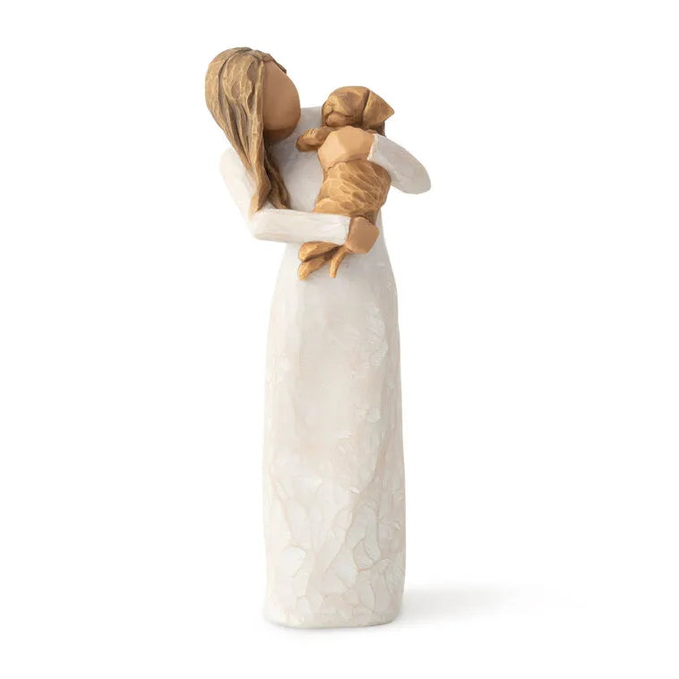 Willow Tree Adorable You Golden Dog Figurine, 7.5"