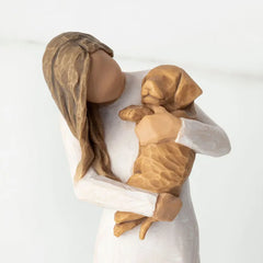 Willow Tree Adorable You Golden Dog Figurine, 7.5"