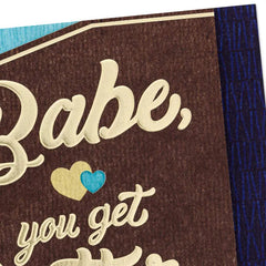 Lucky Me to Savor It All Romantic Birthday Card for Him