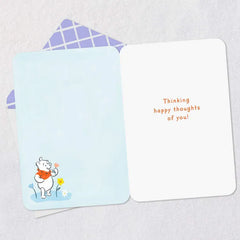 Disney Winnie the Pooh Happy Thoughts Thinking of You Card