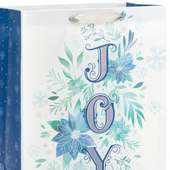 13" Winter Watercolors 3-Pack Assorted Large Holiday Gift Bag Bundle