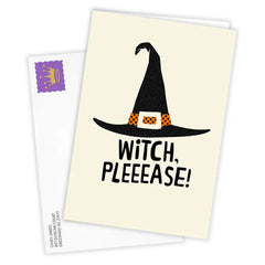 Witch Please Funny Custom Halloween Card