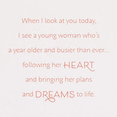 I'm Proud of You, Daughter Birthday Card