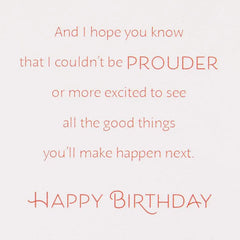 I'm Proud of You, Daughter Birthday Card