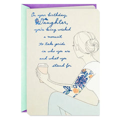 Loved for All You Are Birthday Card for Daughter