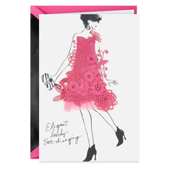 Elegant and Lovely Birthday Card for Her