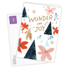 Wonder and Joy Custom Christmas Card