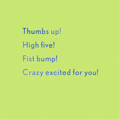 Woo Hoo Confetti Gift Card Greeting Congratulations Card