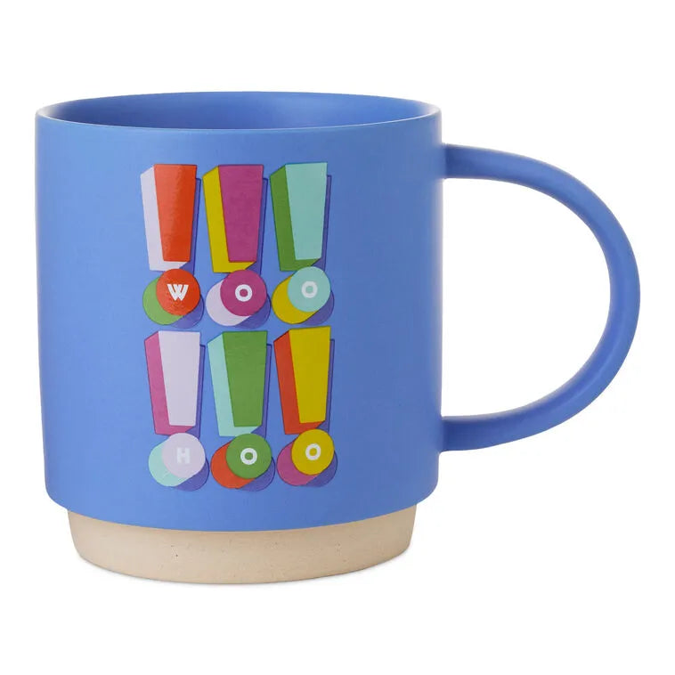Woo Hoo Exclamation Points Mug, 16 oz.
