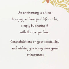 A Time to Remember Anniversary Card with Photo Frame Magnet