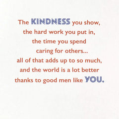 You Make the World a Better Place Birthday Card for Son
