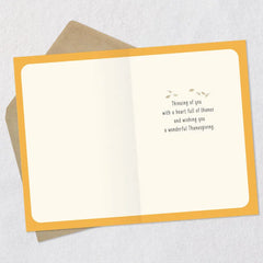 A Heart Full of Thanks Thanksgiving Card