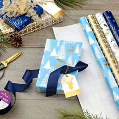 Woodland Charm 4-Pack Holiday Wrapping Paper Assortment, 120 sq. ft.