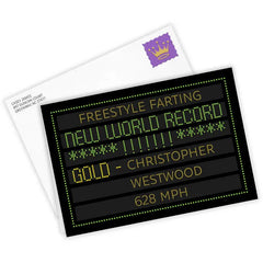 World Record Holder Funny Custom Celebration Card