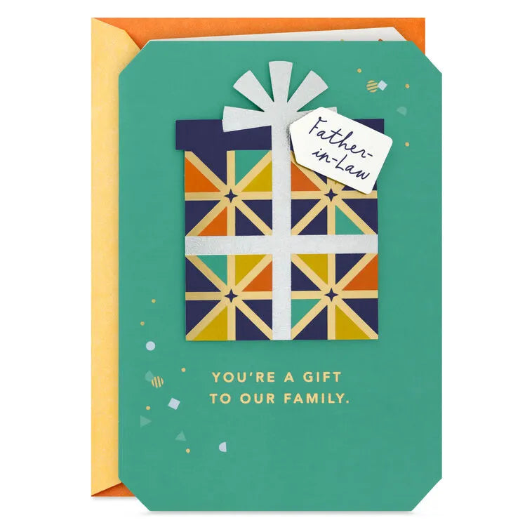 You're a Gift to Our Family Birthday Card for Father-in-Law