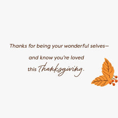 You Two Make Us Smile Thanksgiving Card for Granddaughter and Husband