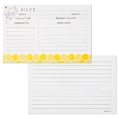 Yellow Honeycomb Recipe Refill Cards