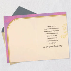 God Walks Beside You Religious Sympathy Card