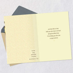 Caring Thoughts and Loving Prayers Religious Sympathy Card