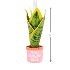 You Grow Girl Houseplant Hallmark Ornament