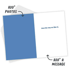 You & Me Photo Collage Custom Love Card