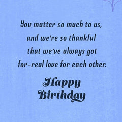Celebrating the For-Real Man You Are Birthday Card for Brother