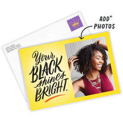 Your Black Shines Bright Custom Card