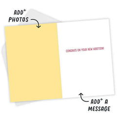 Your Bunch Gets Cuter Custom New Baby Card