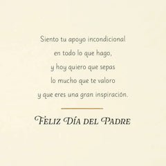 Papá, You're My Hero Spanish-Language Father's Day Card With Banner