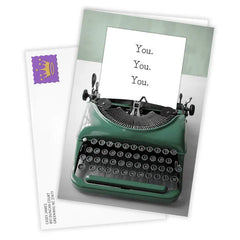 You're On My Mind Typewriter Custom Card