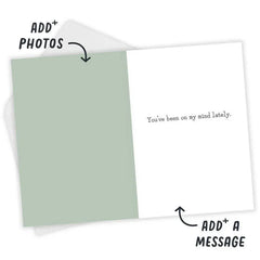 You're On My Mind Typewriter Custom Card