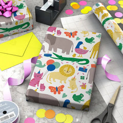 Zoo Animals Wrapping Paper, 20 sq. ft.