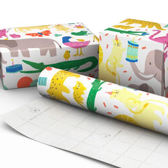 Zoo Animals Wrapping Paper, 20 sq. ft.